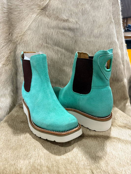 Macie Bean - Turquoise Suede Bootie