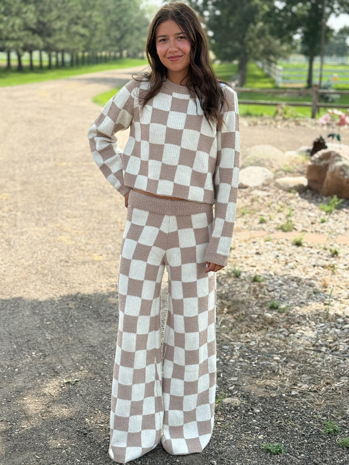 The Checkered Sweater Set
