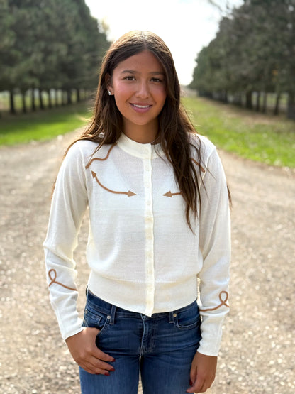 Ariat - Dolly Cardigan - Coconut Milk