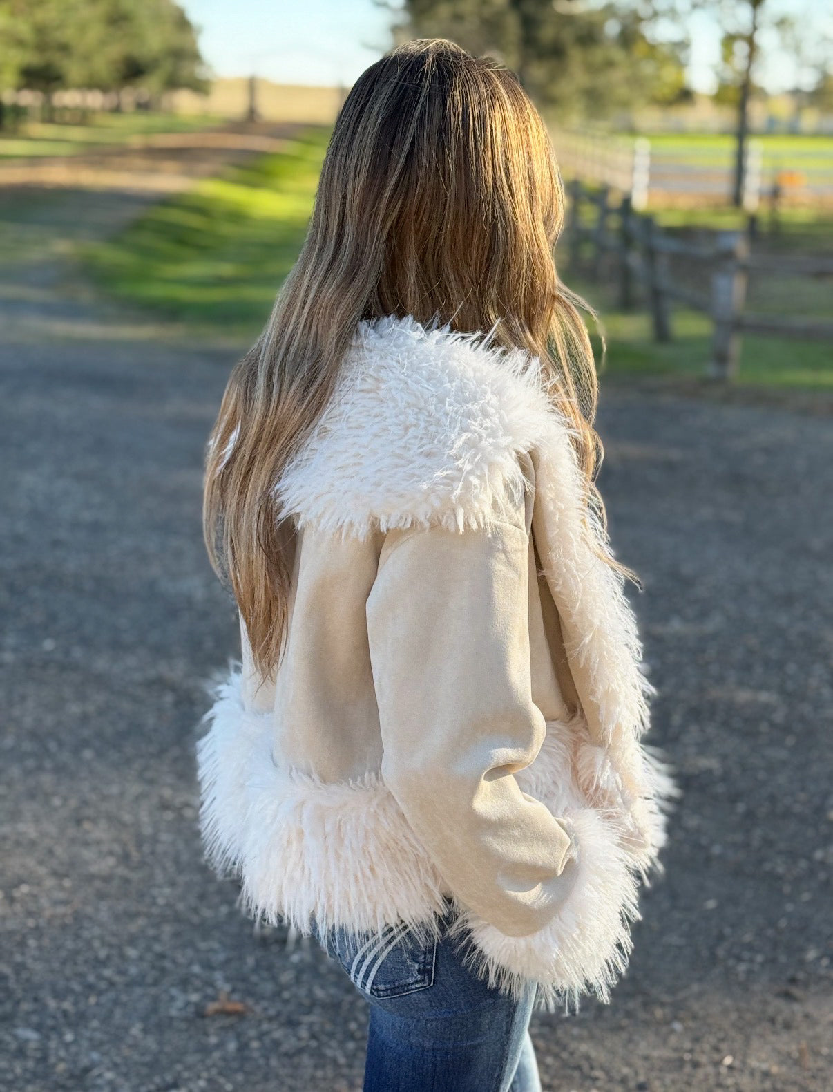 The Tan Fluffy Jacket
