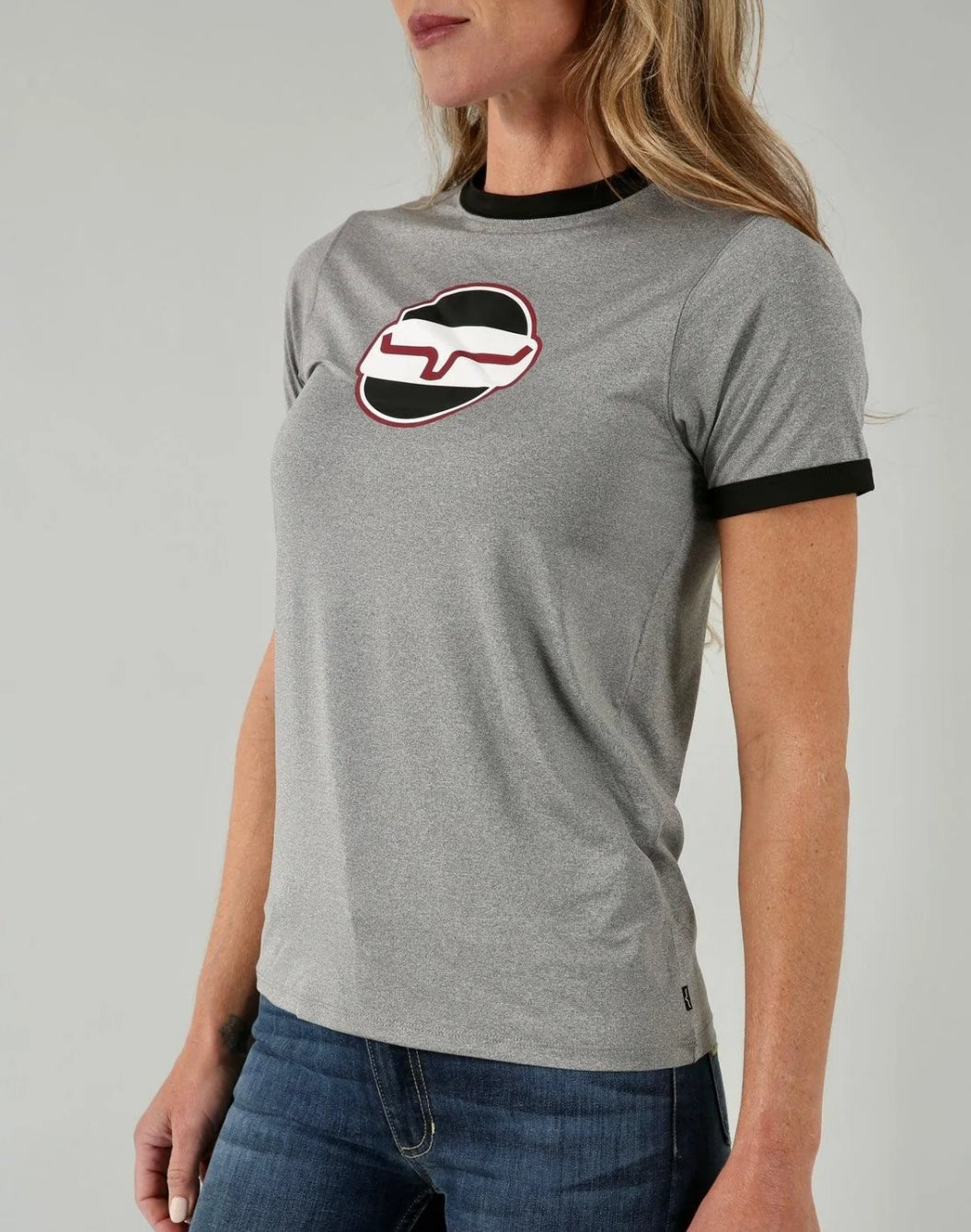 Kimes Ranch Ladies Union Made Ringer Tech Tee