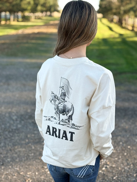 Ariat - Womens True West Long sleeve - Summer Sand