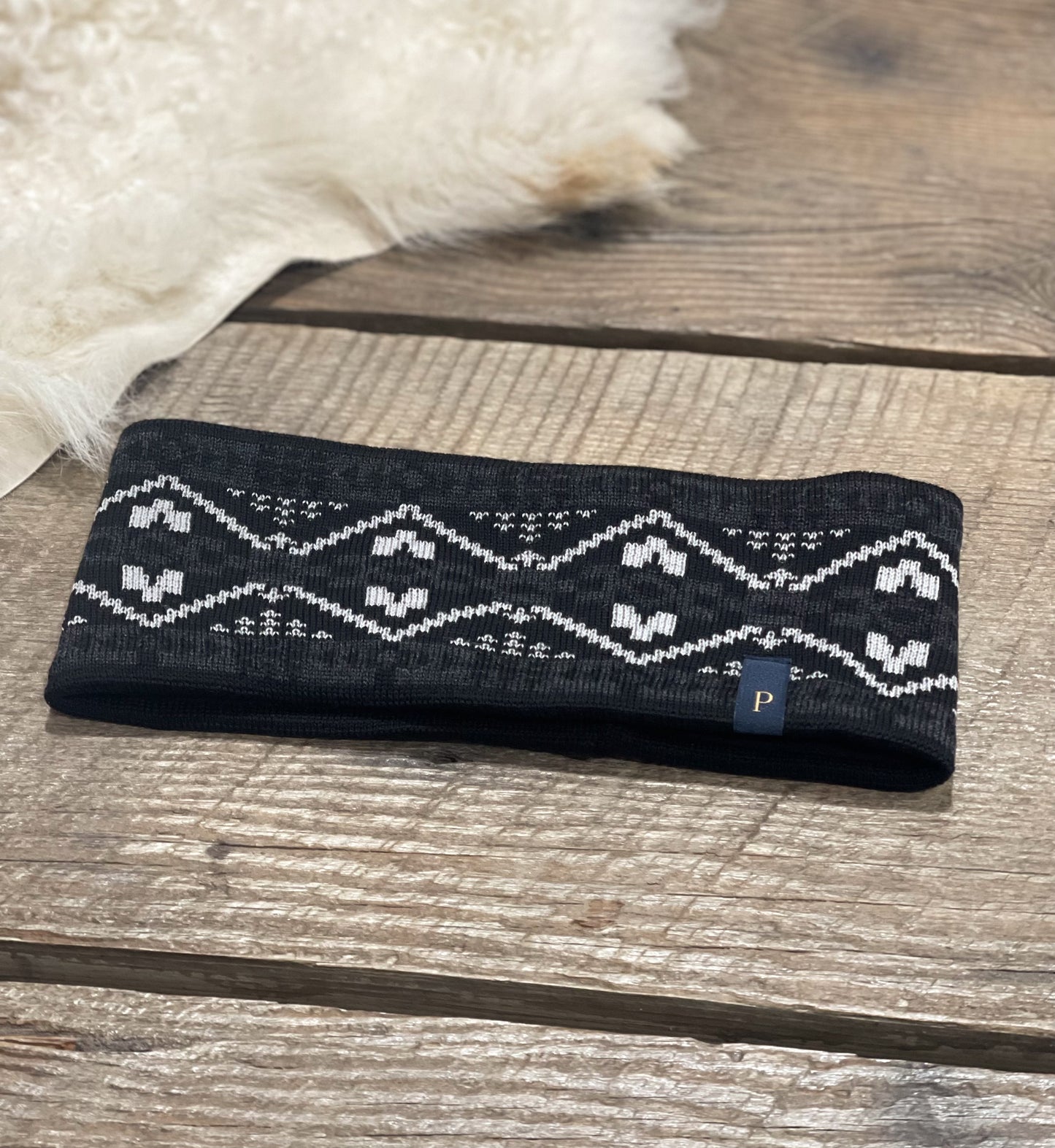 Pendleton Fleece Lined Headband (FALL 24)- 4 Corners Black (#4)