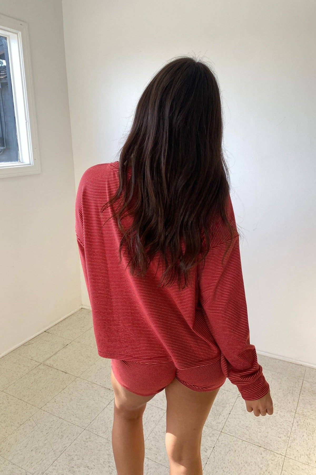 Striped Shorts: Red Combo / Large