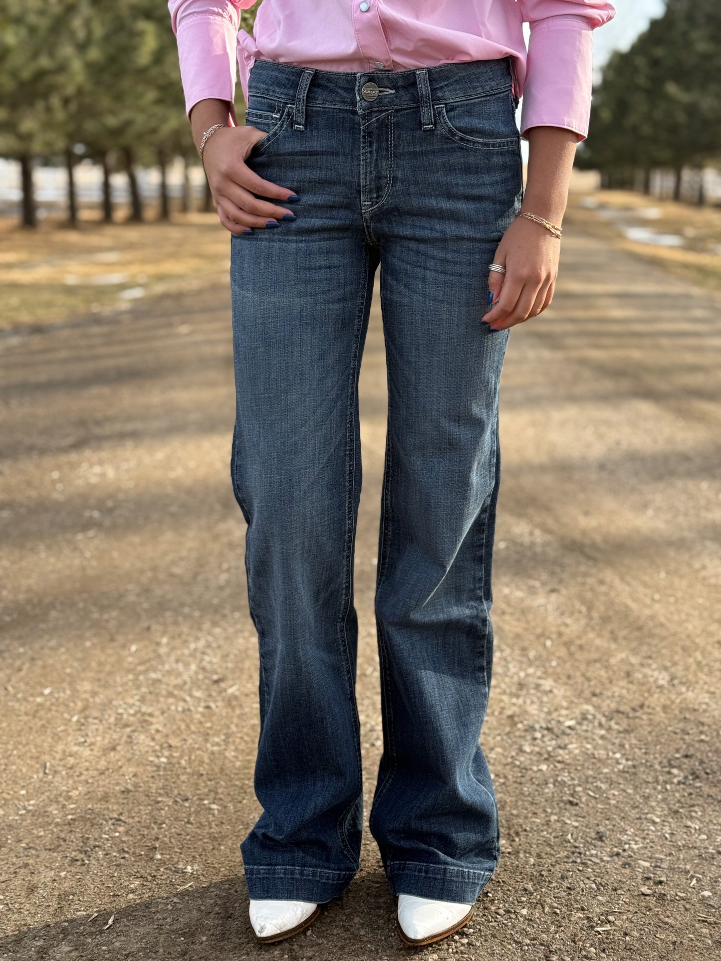**EXCLUSIVE** - Ariat - Pink Langley - “Perfect” Rise Trouser