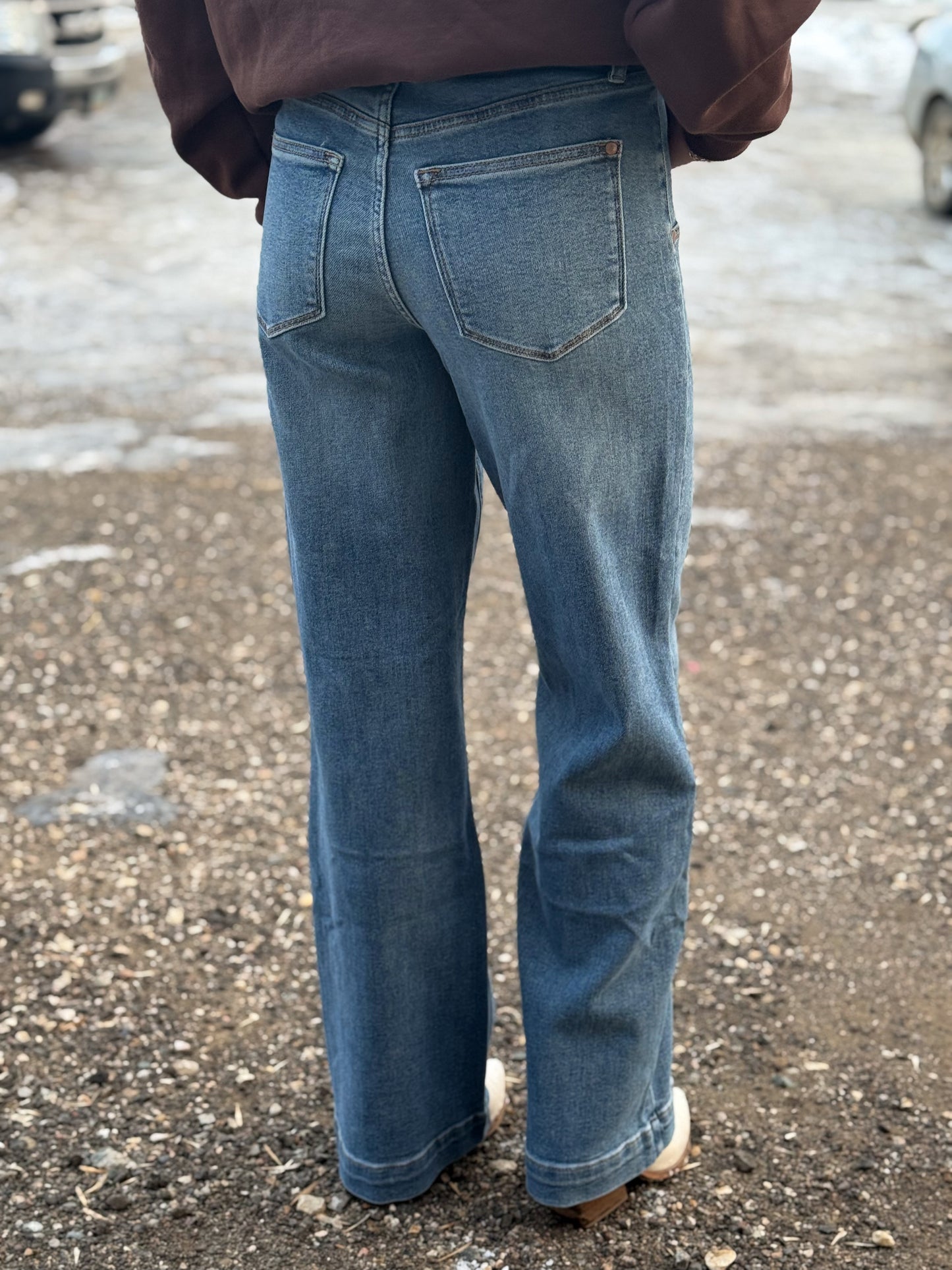 Judy Blue - HW Star Wide Leg