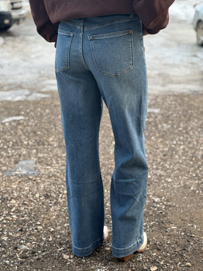 Judy Blue - HW Star Wide Leg