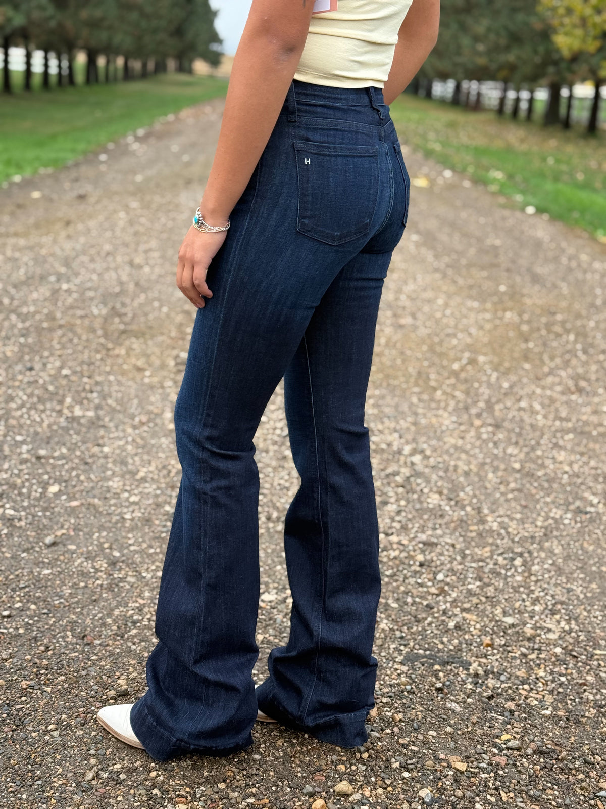 HAALA - Bella Trouser - Deep Ocean: Navy Stitch