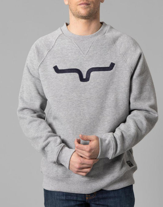 Kimes Ranch Men’s Vintage Crew - Grey Heather