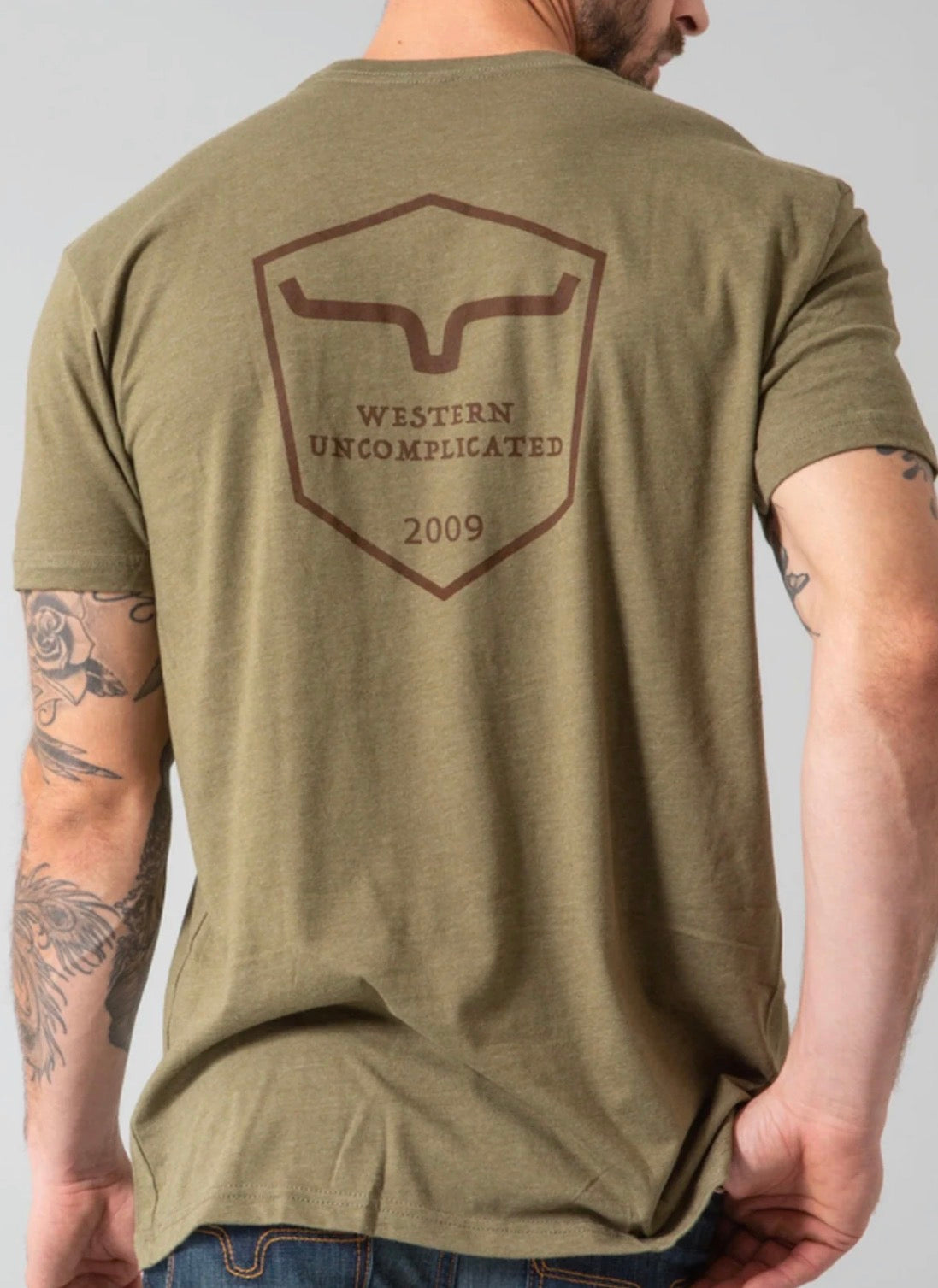 Kimes Ranch Men’s Shielded Trucker Tee - Military Green