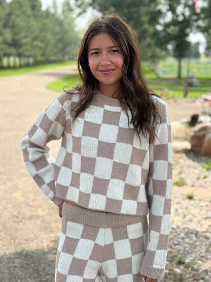 The Checkered Sweater Set