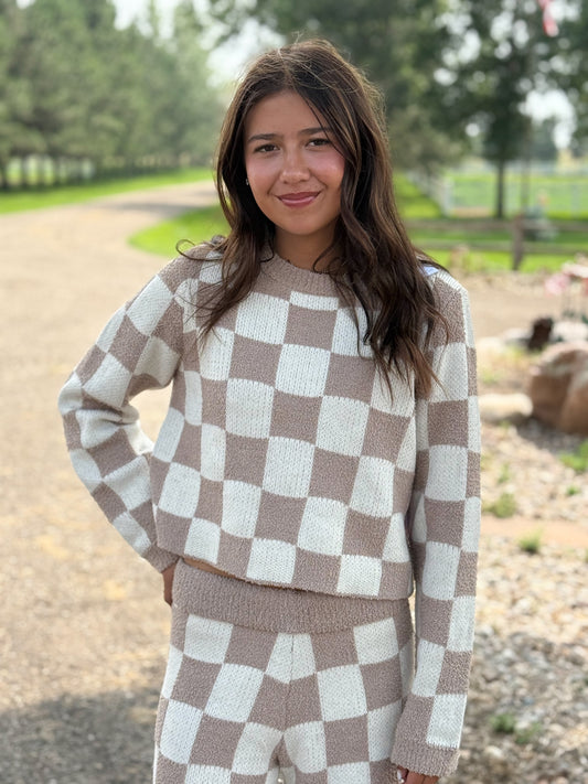 The Checkered Sweater Set