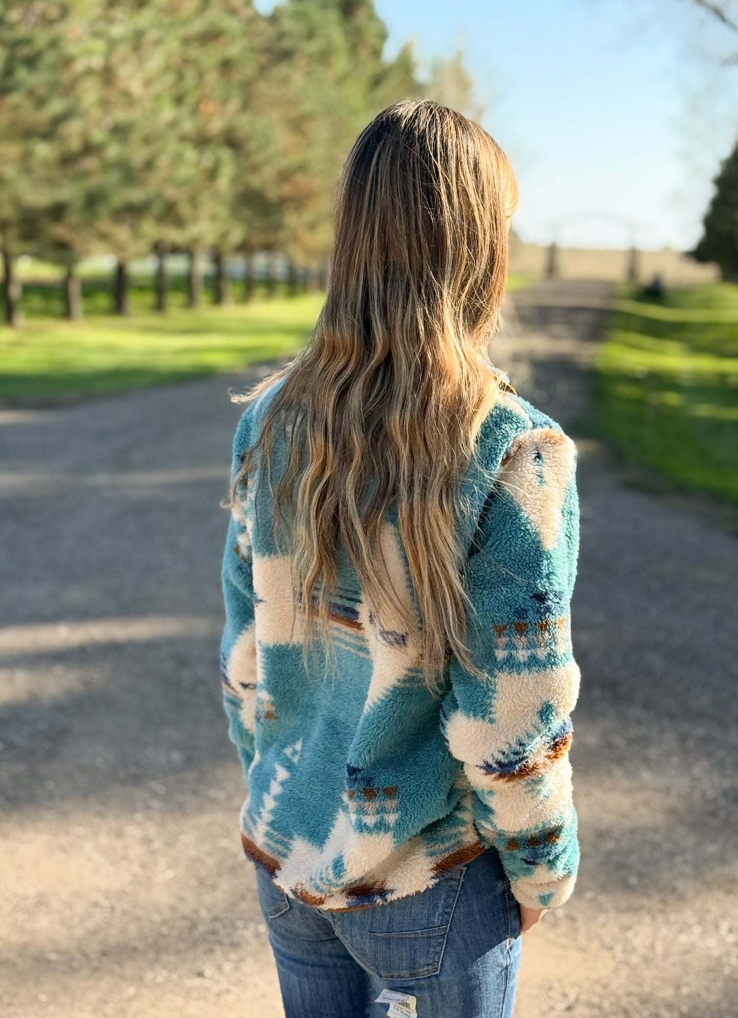 Ariat - Berber Snap Front Sweatshirt - Agave