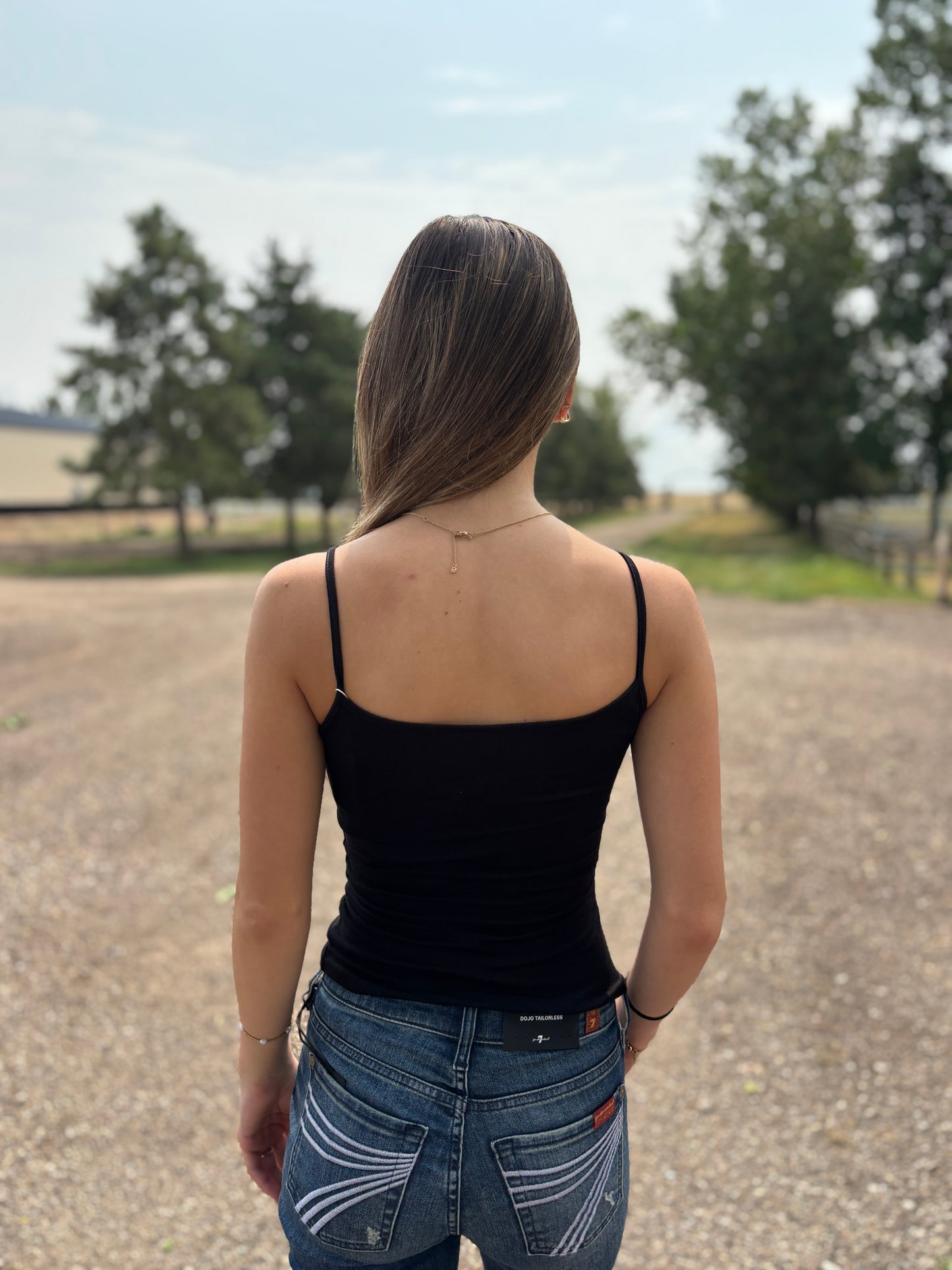 The Padded Basic Tank - Black