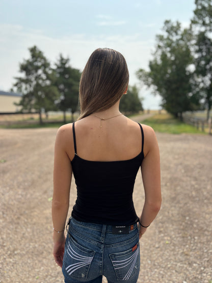 The Padded Basic Tank - Black