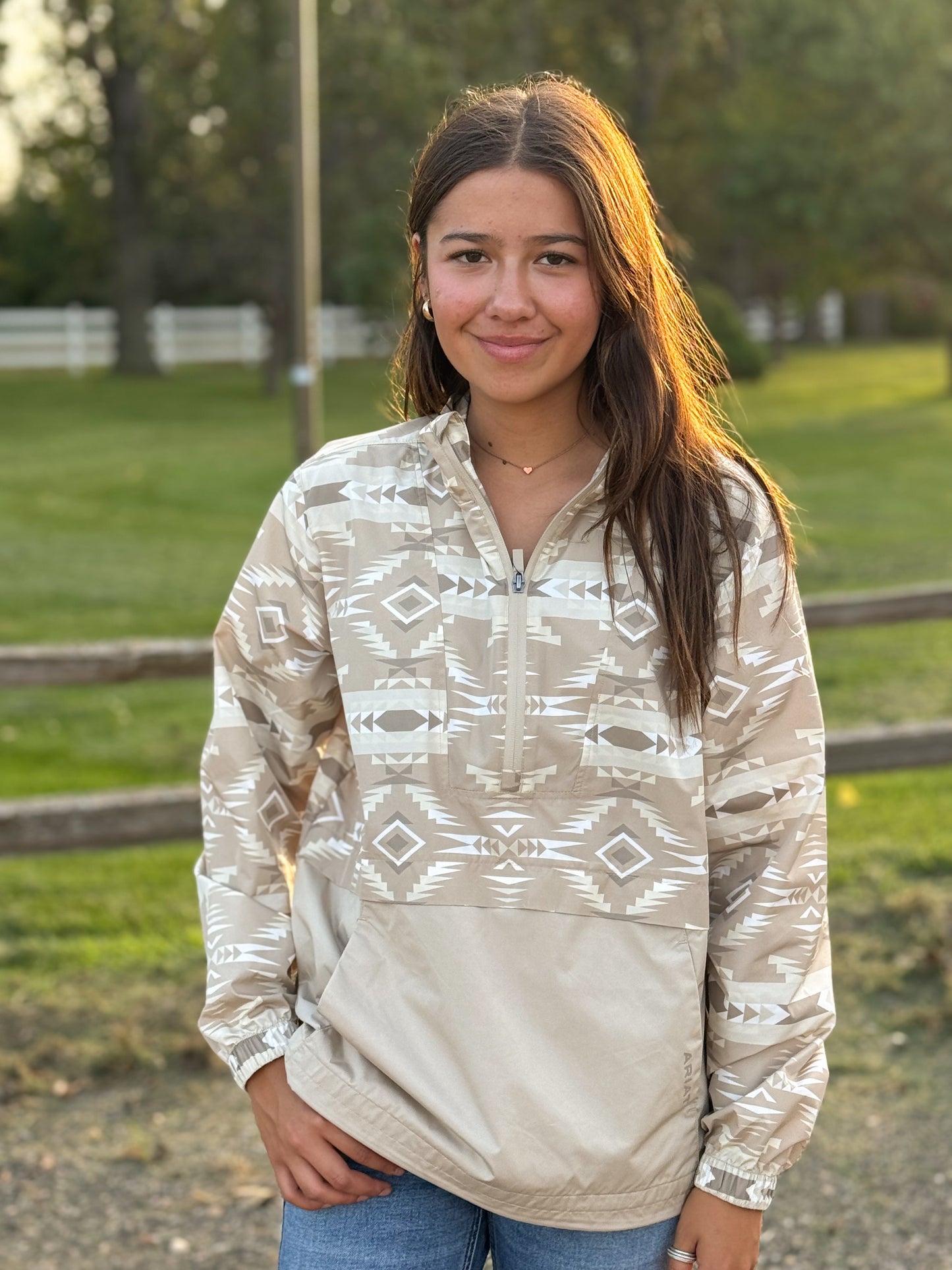 Ariat - Womens Whisper Pullover Jacket - White Pepper