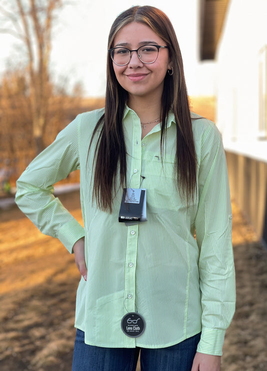 Ariat - VentTEK Stretch Shirt - Lime Stripe