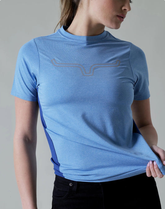 Kimes Ranch - Ladies Phase 2 Tech Shirt - Turquoise Heather