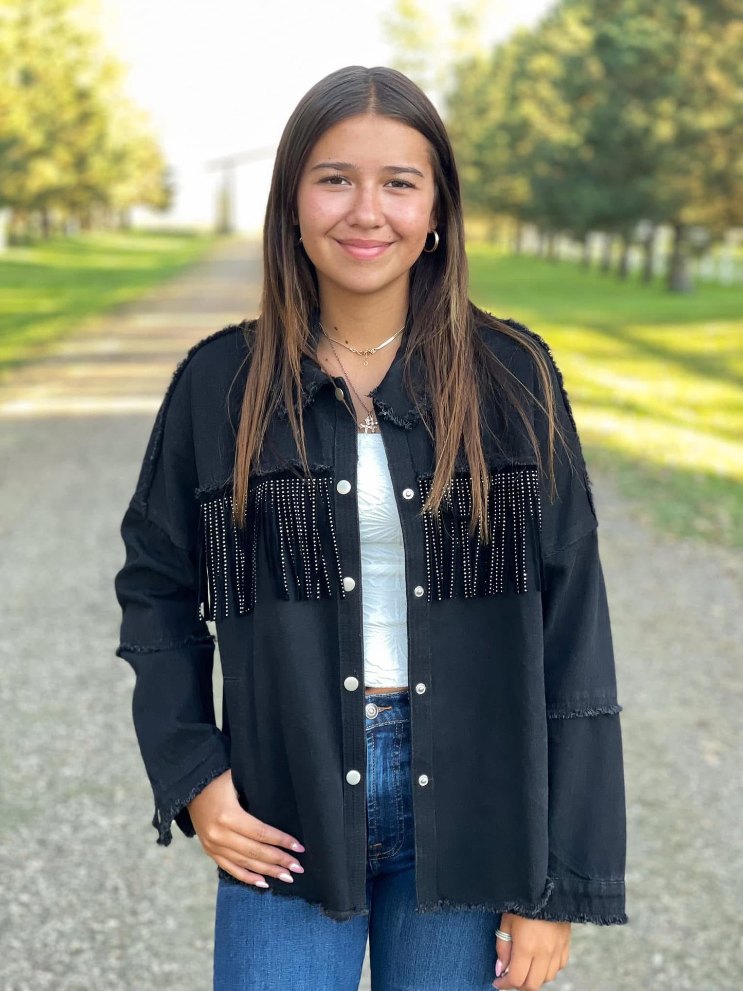 MHF A —The Branquinho Black Denim Jacket