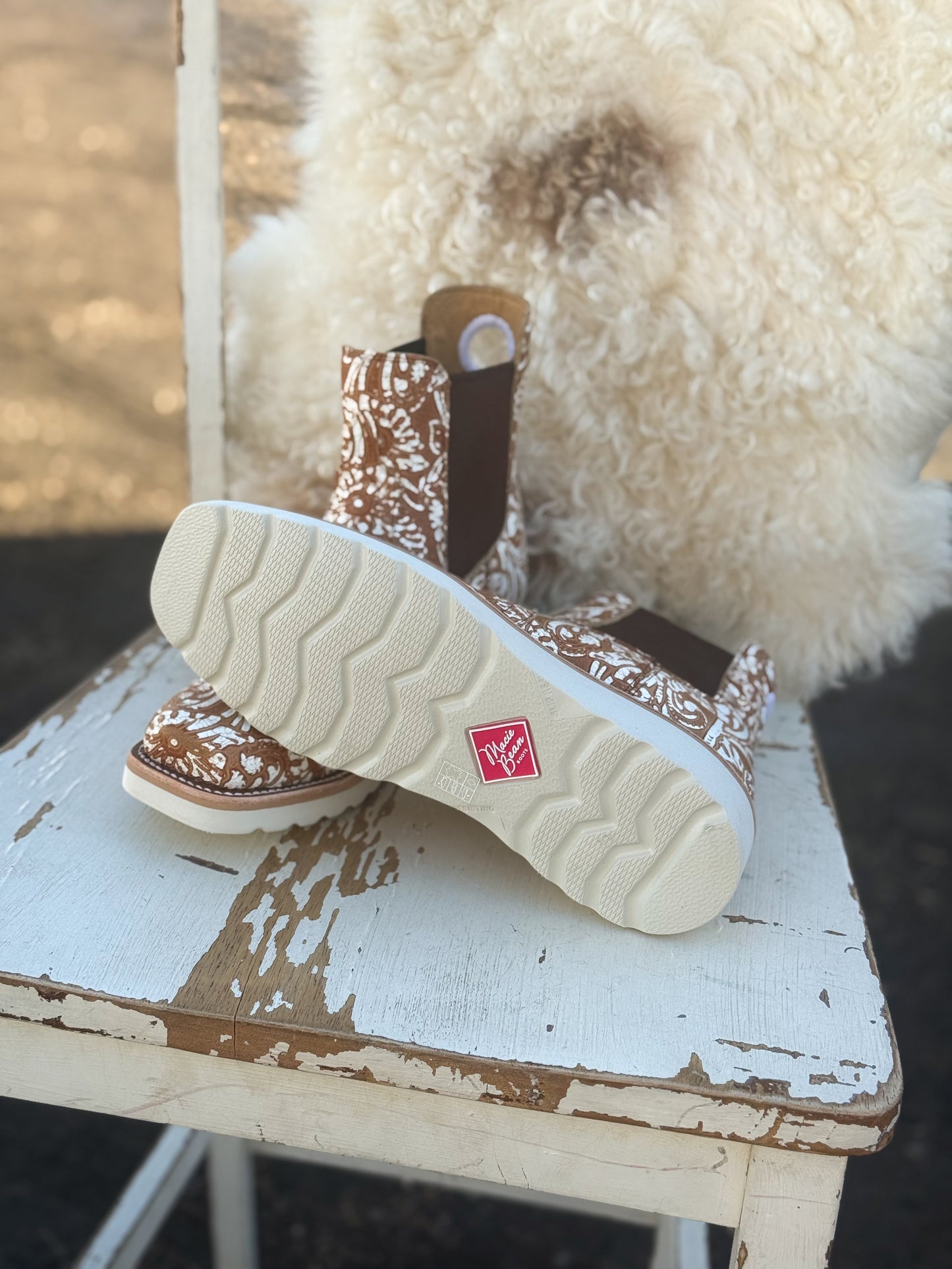 Macie Bean Ivory Tooled Swedge