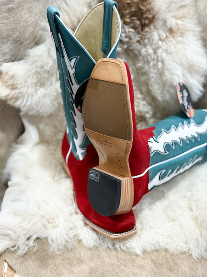 Macie Bean Red Suede Boots