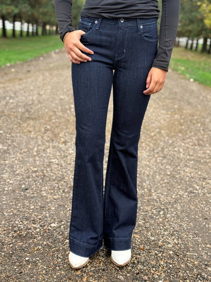 HAALA - Bella Trouser - Midnight: Dusk Blue Stitch