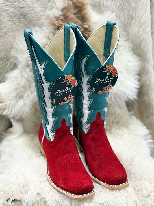 Macie Bean Red Suede Boots