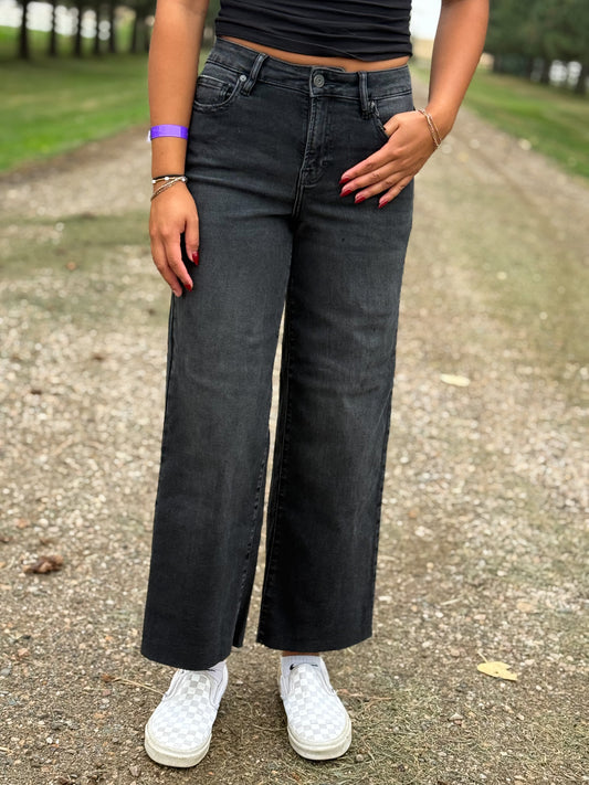 The Olive Cropped Wide Leg