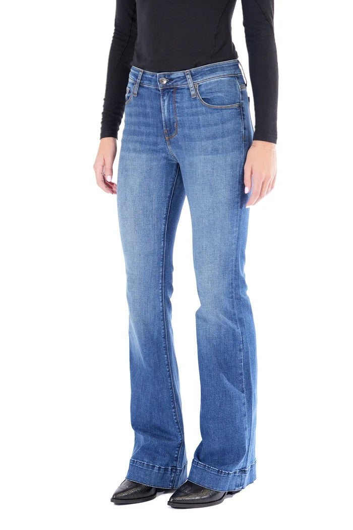 HAALA - Bella Trouser - Indigo Stone: Gold Combo