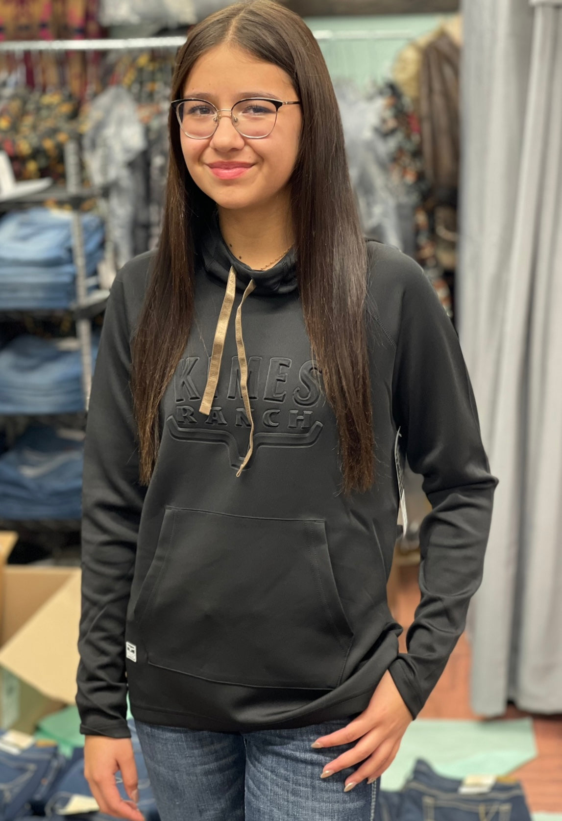 Kimes Ranch Sedona Bossed Hoodie - Black