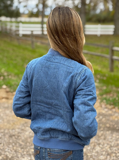 Kimes Ranch - Marinos Bomber - Light Indigo Denim