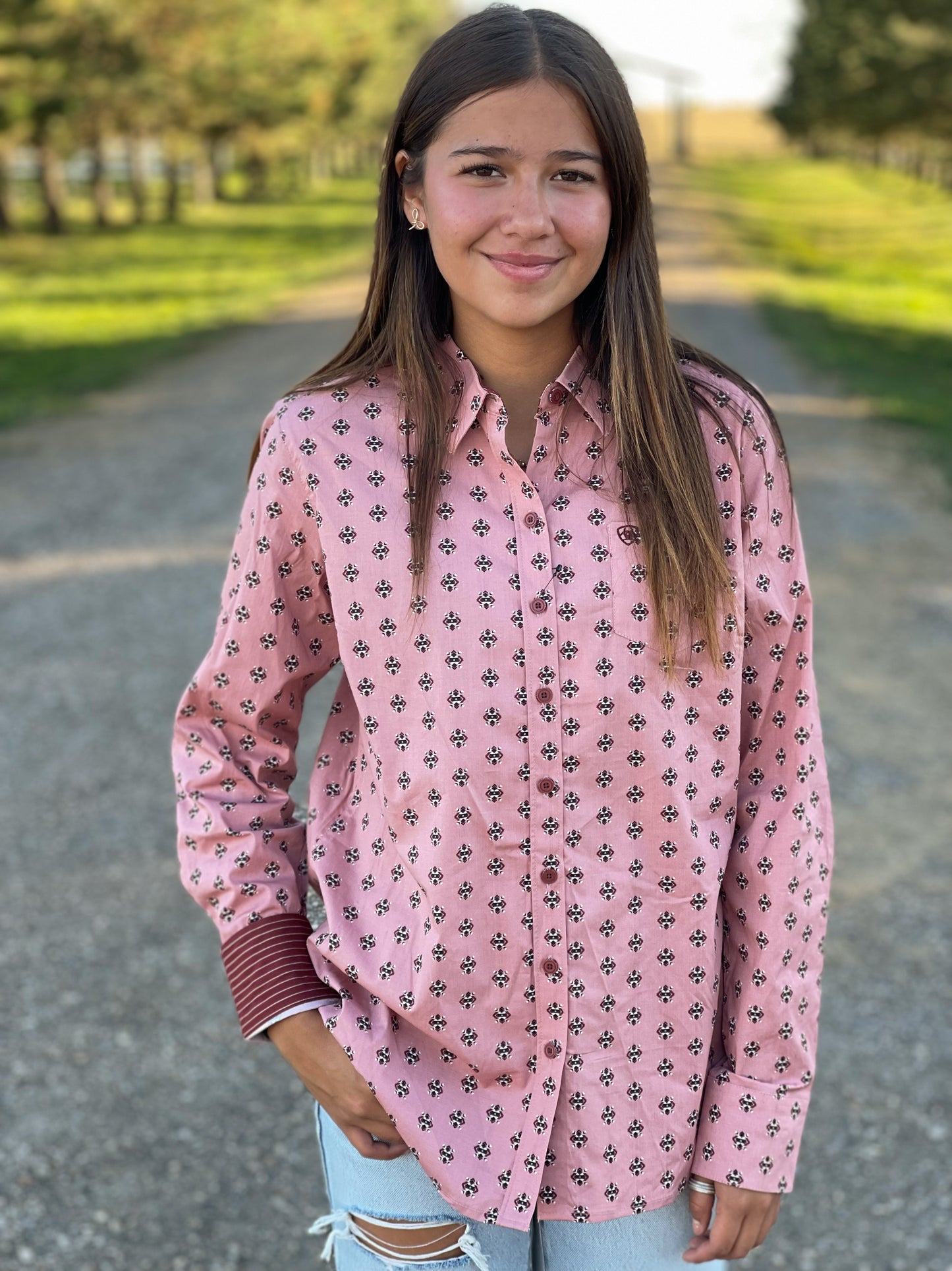 Ariat - Women’s Kirby Stretch Shirt - Red River GEO