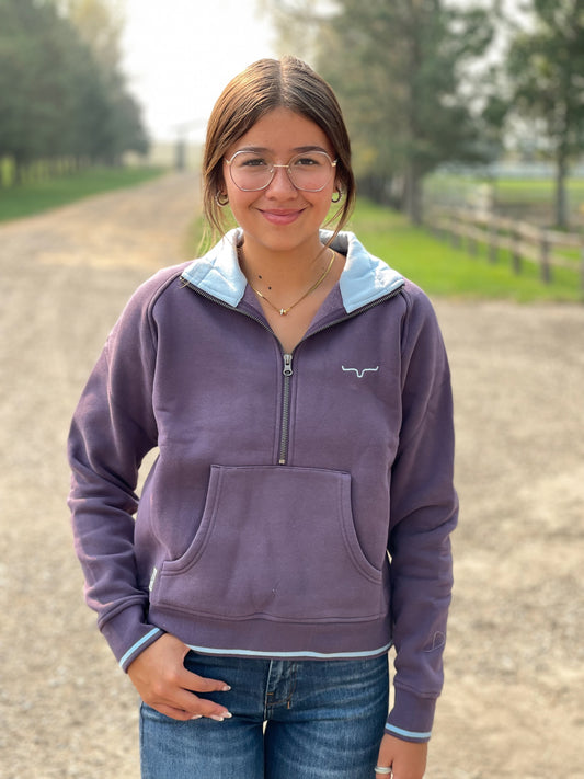 Kimes Ranch - Malta Quarter Zip - Plum