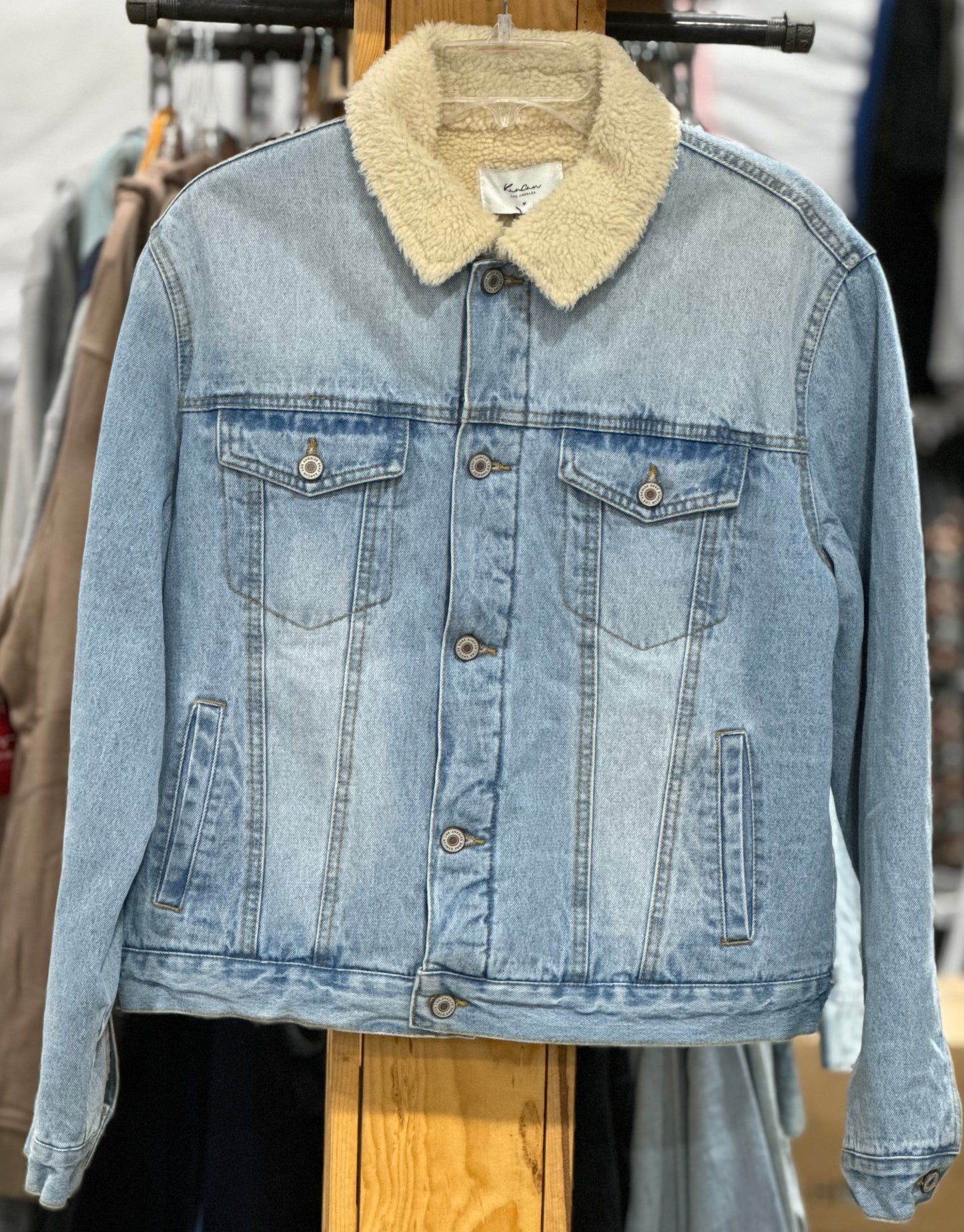 KanCan Denim Sherpa Jacket