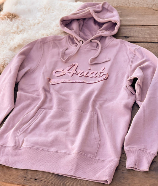 Ariat - Sequin Hoodie - Rose Heather