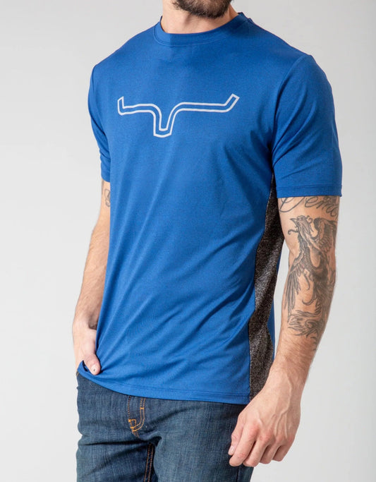 Kimes Ranch Men’s Phase 2 Tech Tee - Navy Heather