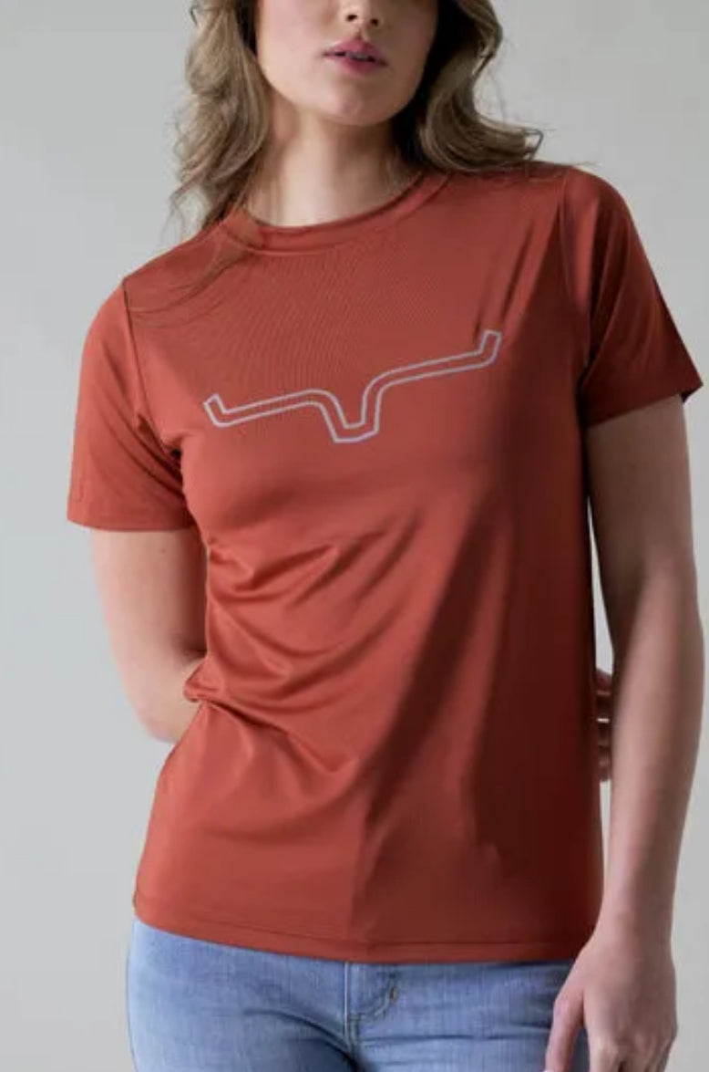 Kimes Ranch Outlier Tech Tee - Rust