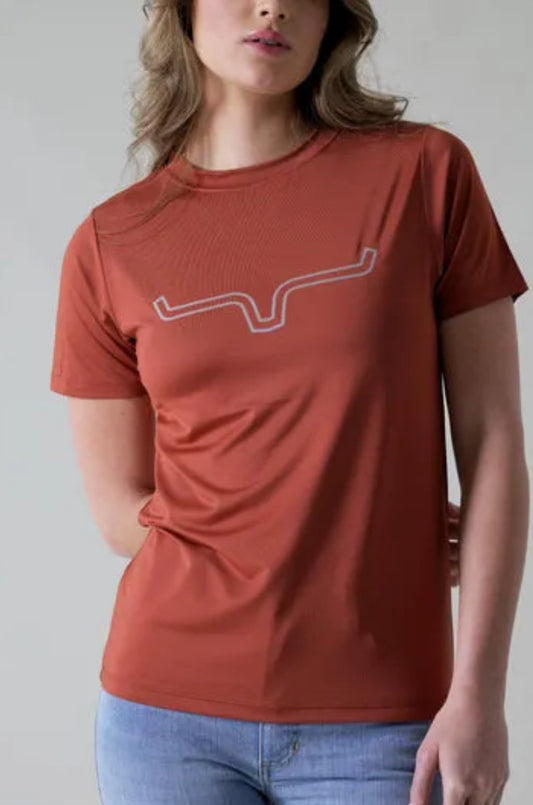 Kimes Ranch Outlier Tech Tee - Rust