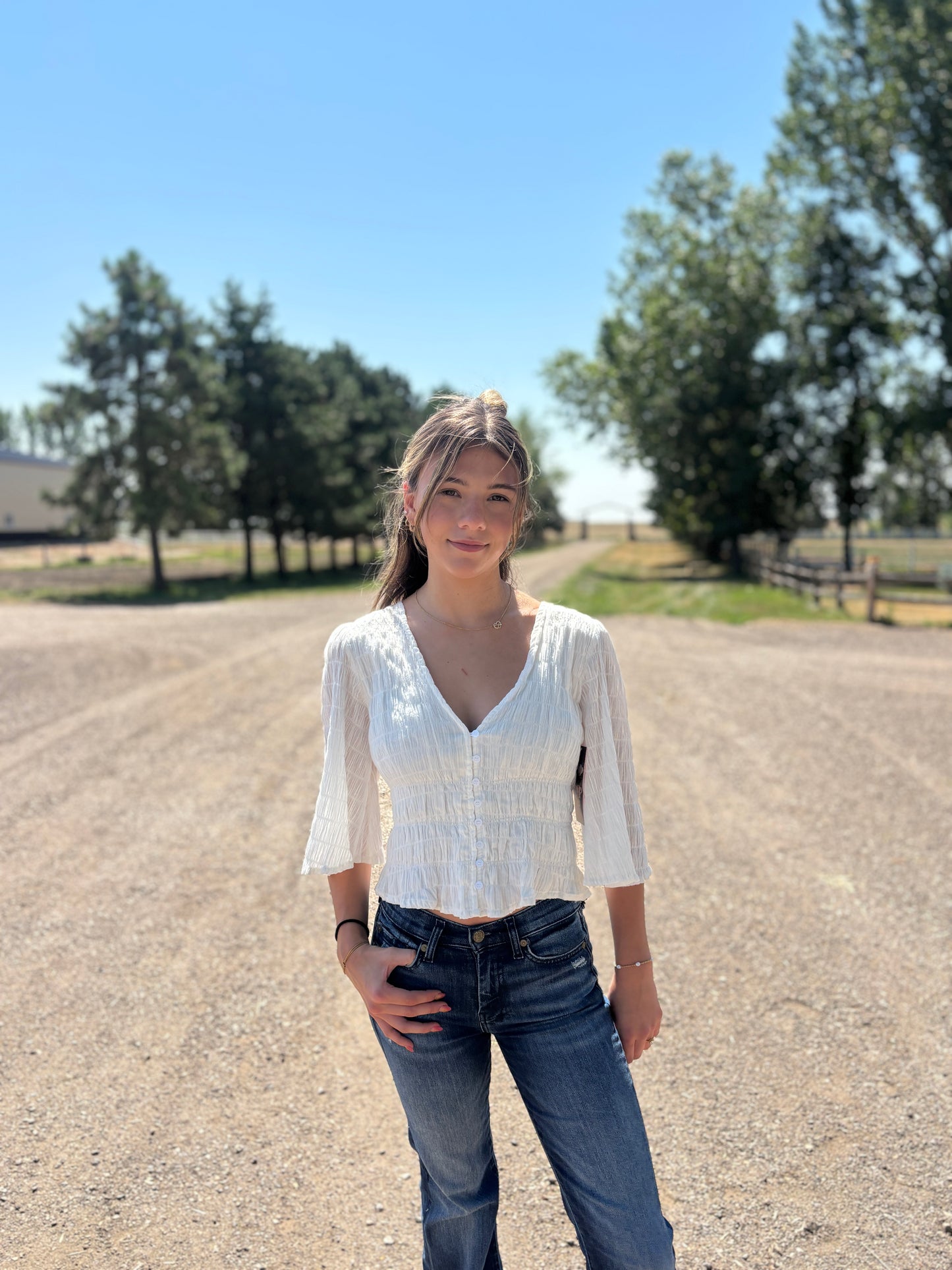 The Lindy Top - Off White