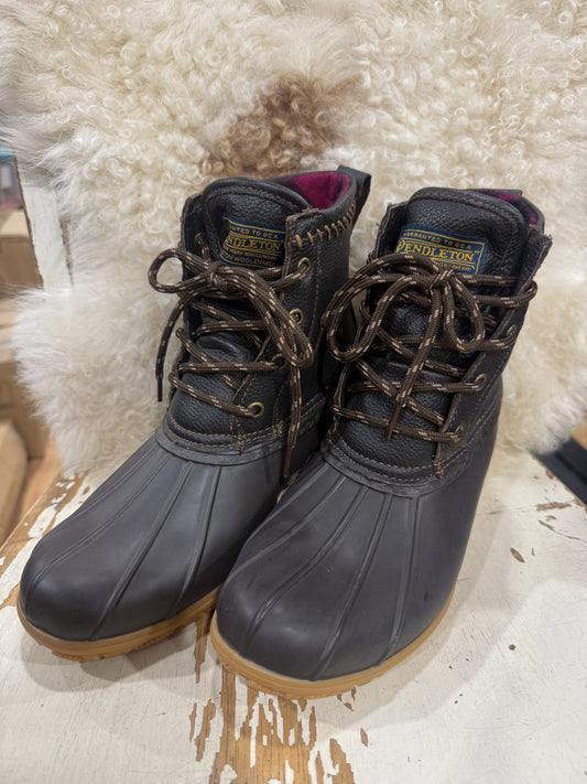 Pendleton Leather Upper Short Duck Boot