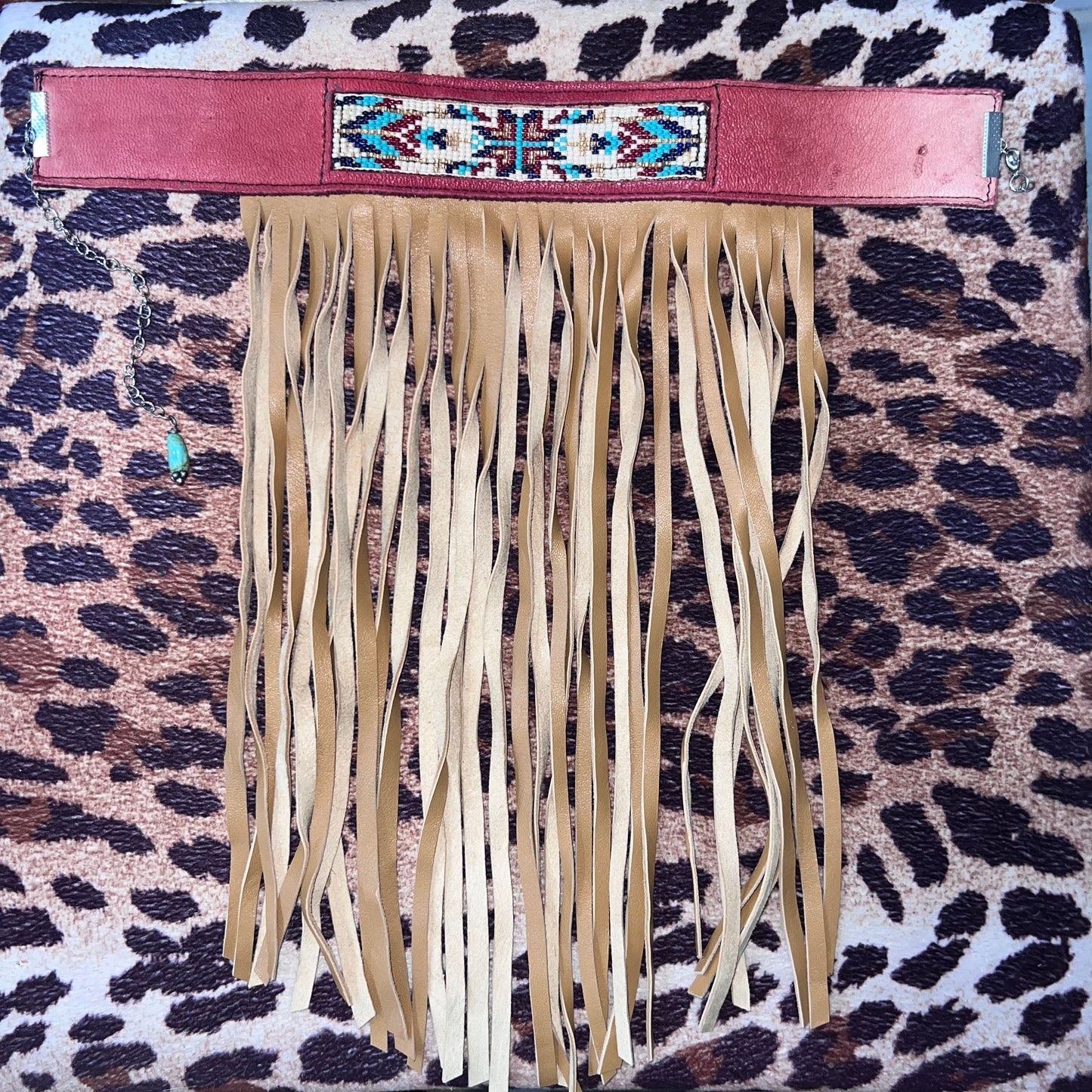 Beaded Fringe Choker