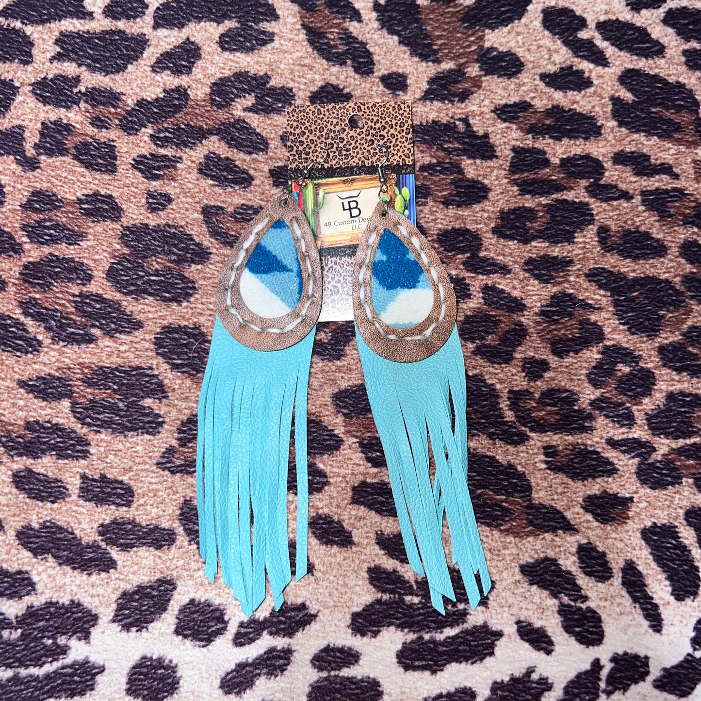 Turquoise Fringe Earrings