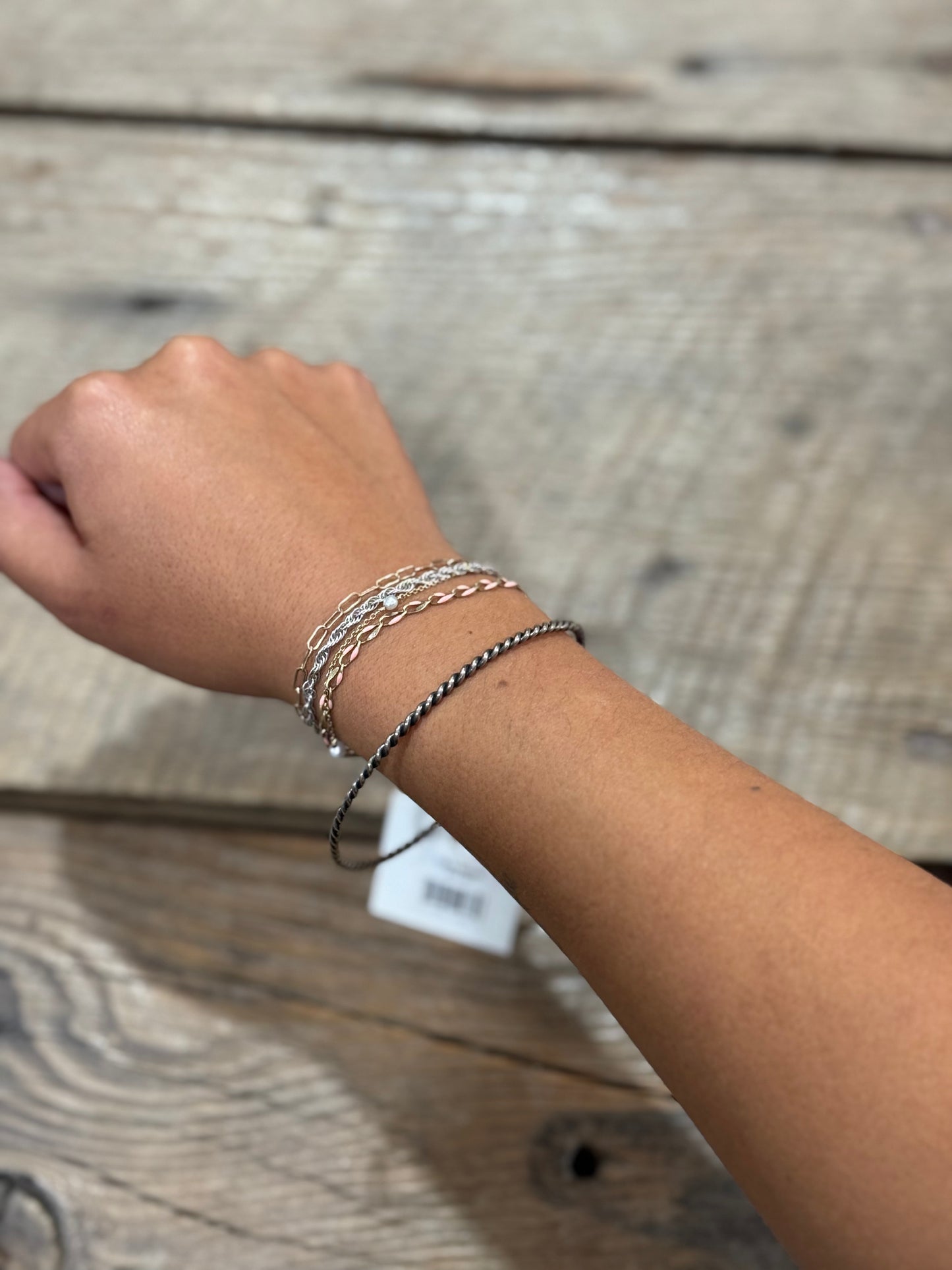 Cable Bangle Bracelet