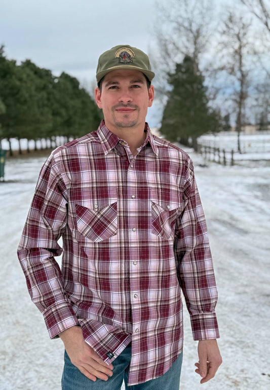 Ariat - Adrian Pro Classic Snap Shirt - Maroon