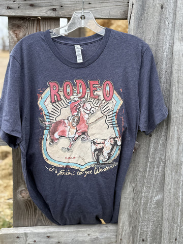 The Calf Roper Tee Grey