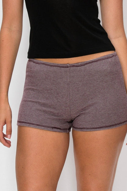 Striped Shorts: Red Combo / Large