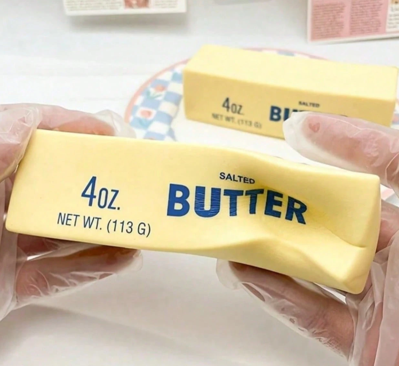 Butter Squishy Toy Anti-Stress Butter Stick Soft Squeezable: A-Type