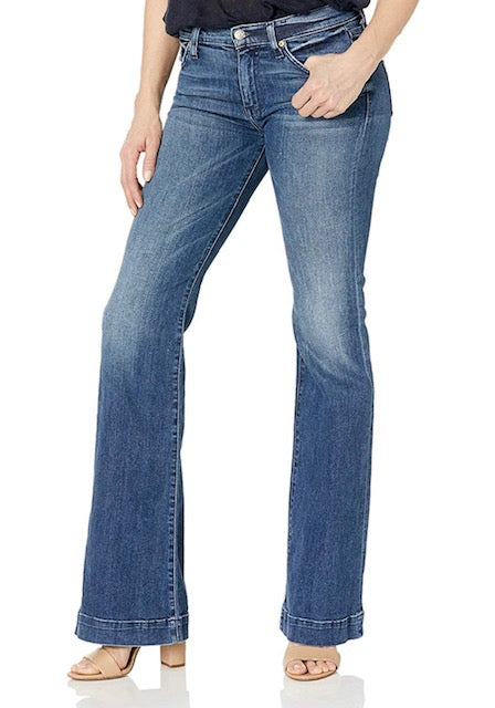 7 For All Mankind - Dojo Lake Blue with White Stitch (NEW)(XOS) bc – Junkin  Jo's Boutique