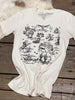 The Western Toile Black Tee
