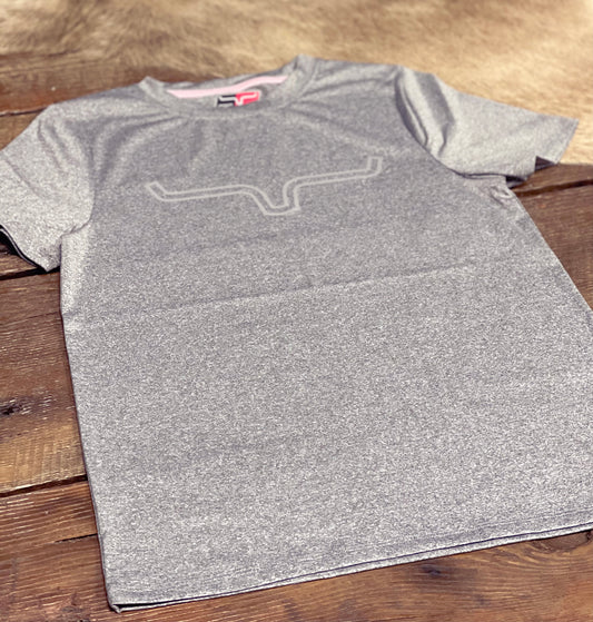 Kimes Ranch Ladies Tech Tee - Gray